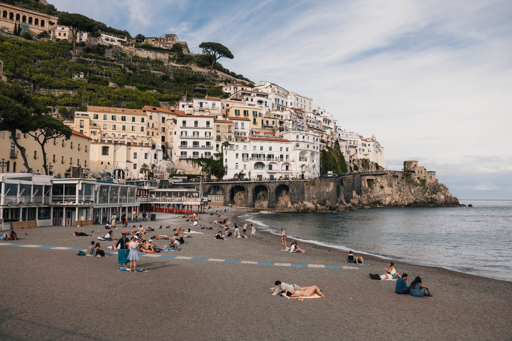 Côte Amalfitaine ville Amalfi plage route