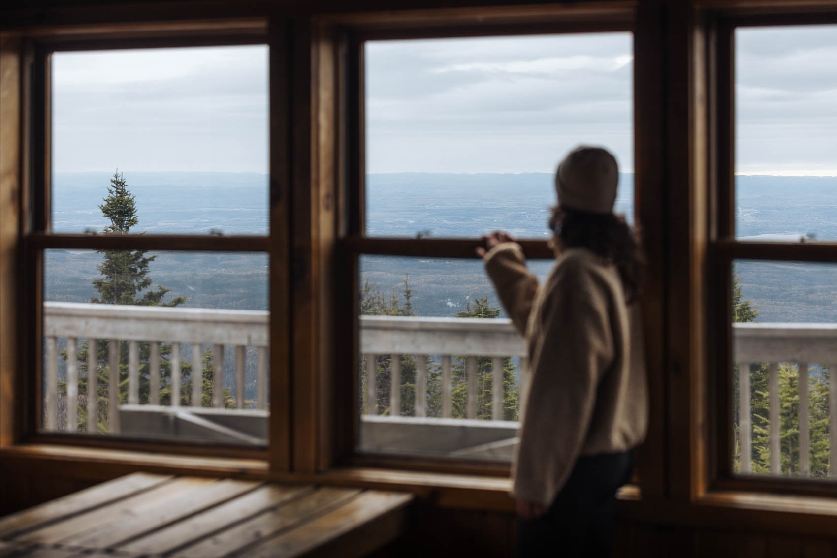 Itinéraire road trip Québec Automne parc national Monts Valin fjord Saguenay pic de la Hutte vue refuge
