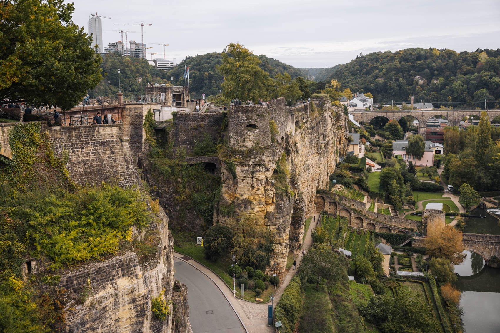 visiter Luxembourg ville haute casemates bock parcours