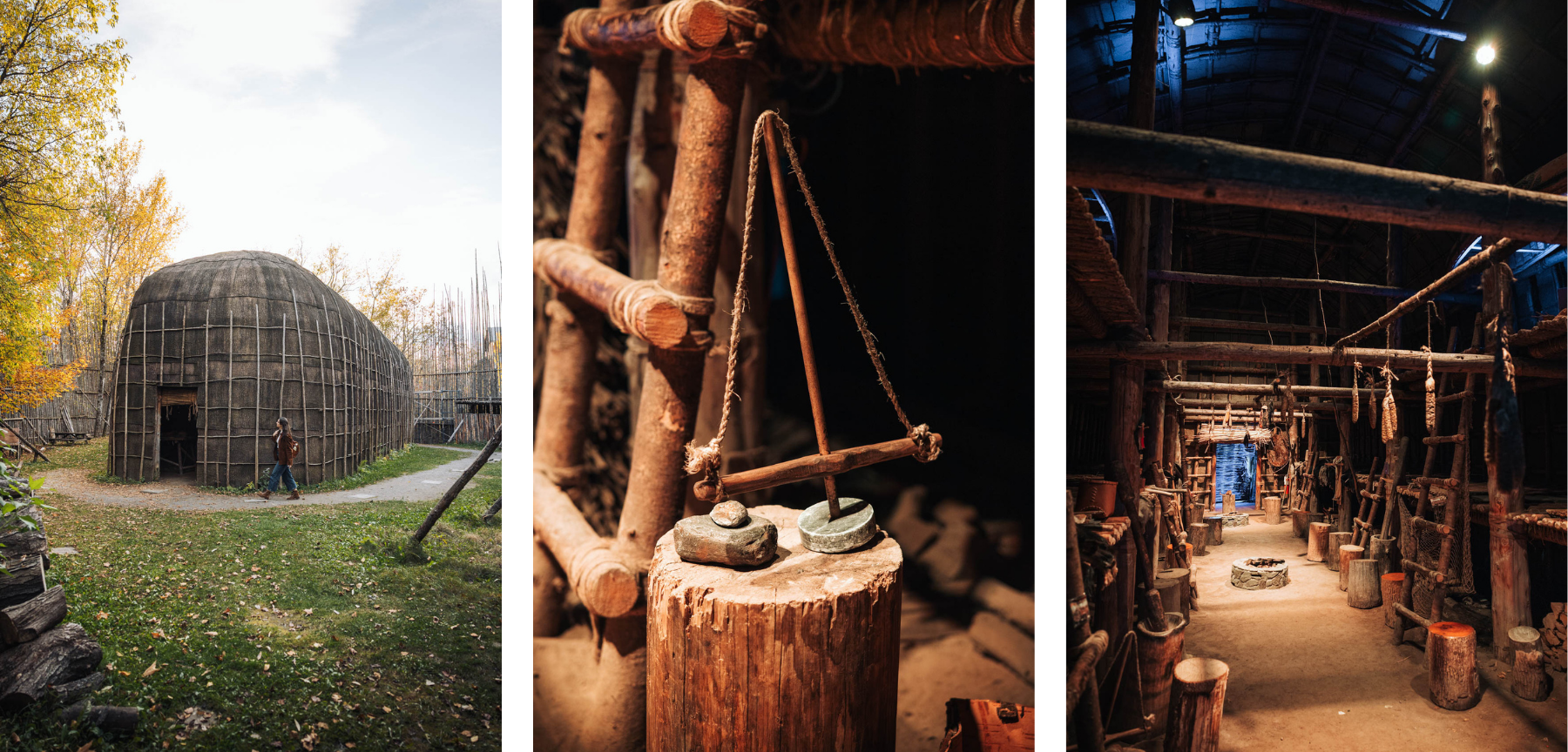 Itinéraire road trip Québec Automne Wendake hôtel musée premières nations maison longue wendat