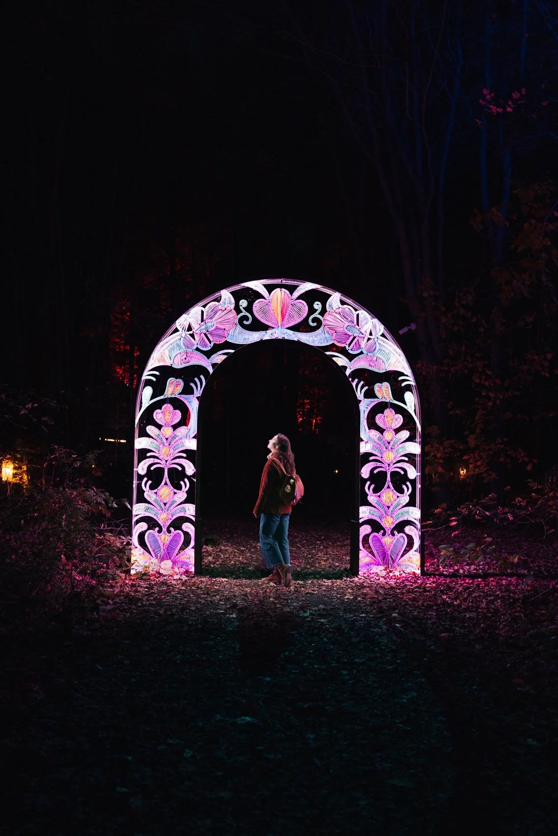 Itinéraire road trip Québec Automne Wendake Onhwa Lumina expérience arche nuit