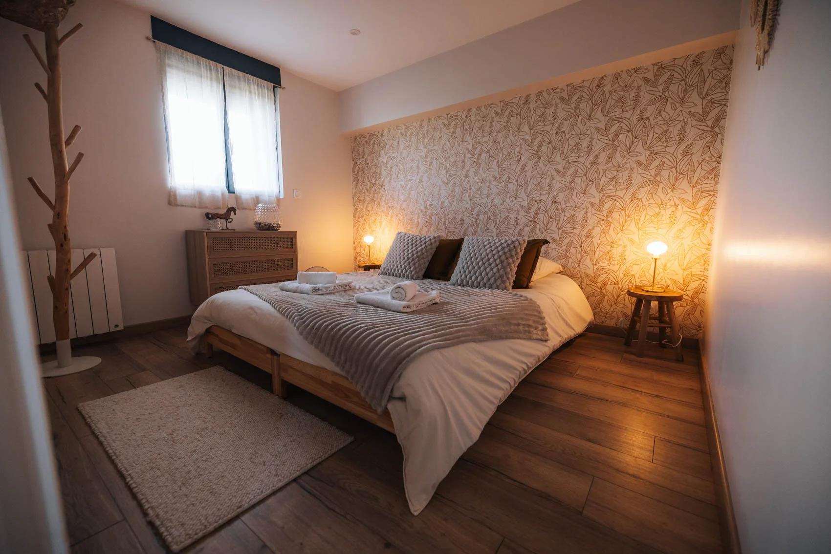 Week end Normandie Pays Auge hébergement gîte beuvron brocotte intérieur chambre