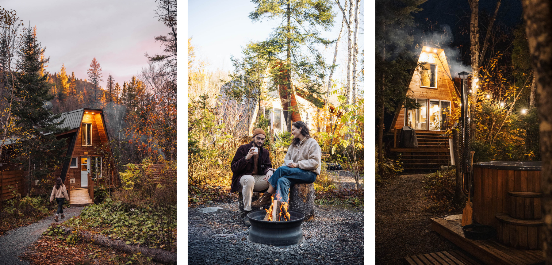 Itinéraire road trip Québec Automne fjord saguenay chalet cabane exode en nature