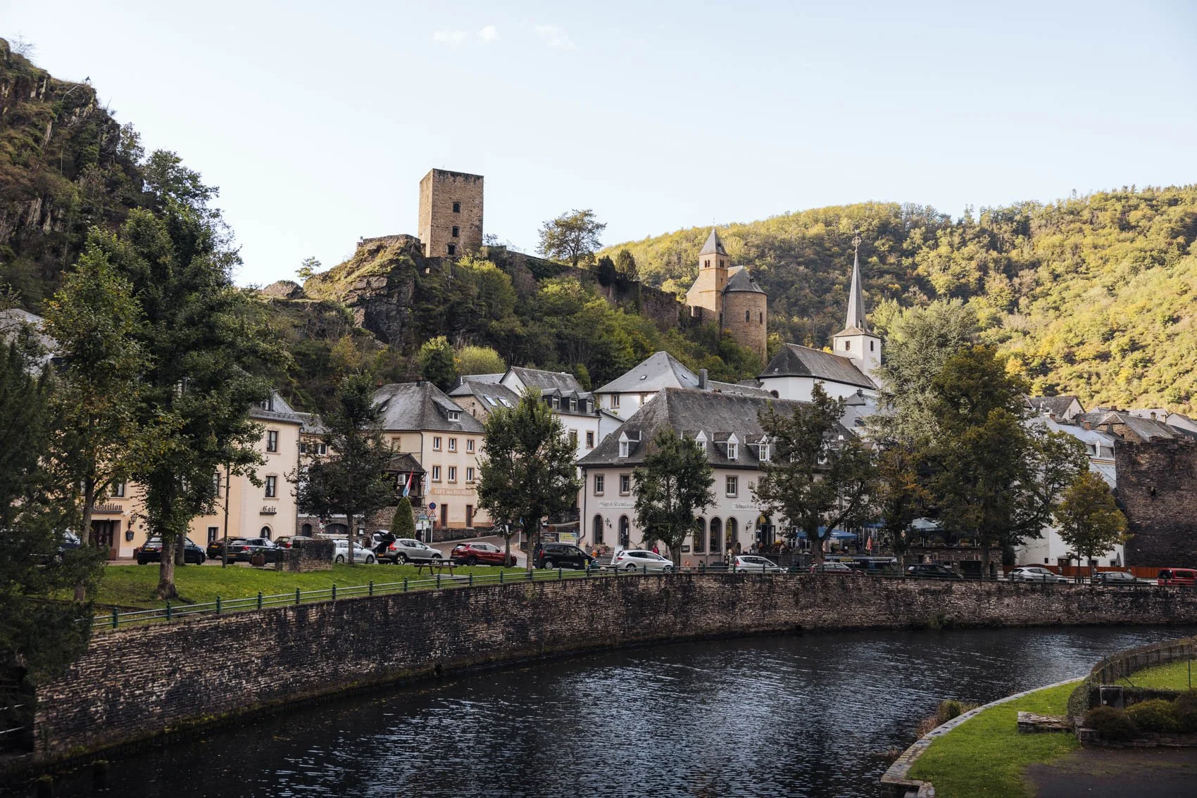 visiter Luxembourg village Esch sur Sûre panorama pont château