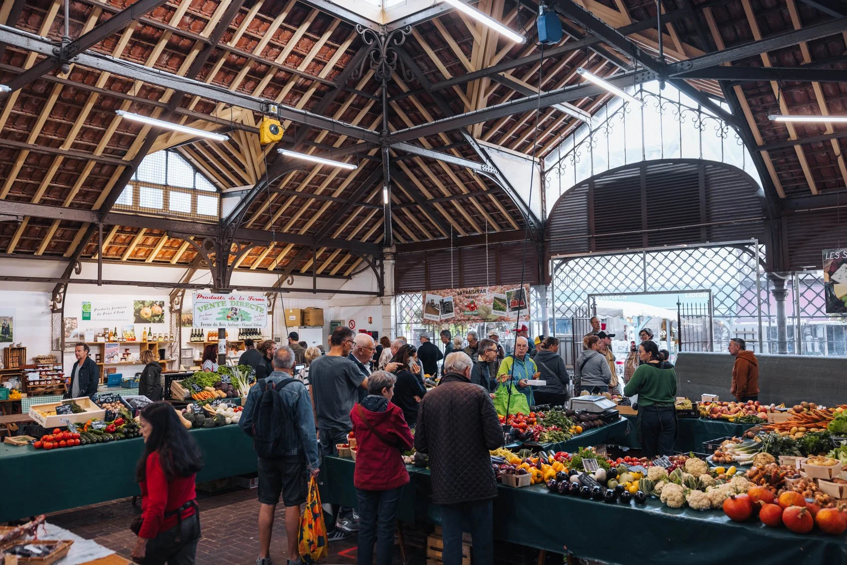 Week end Normandie Pays Auge Houlgate centre ville marché couvert halles