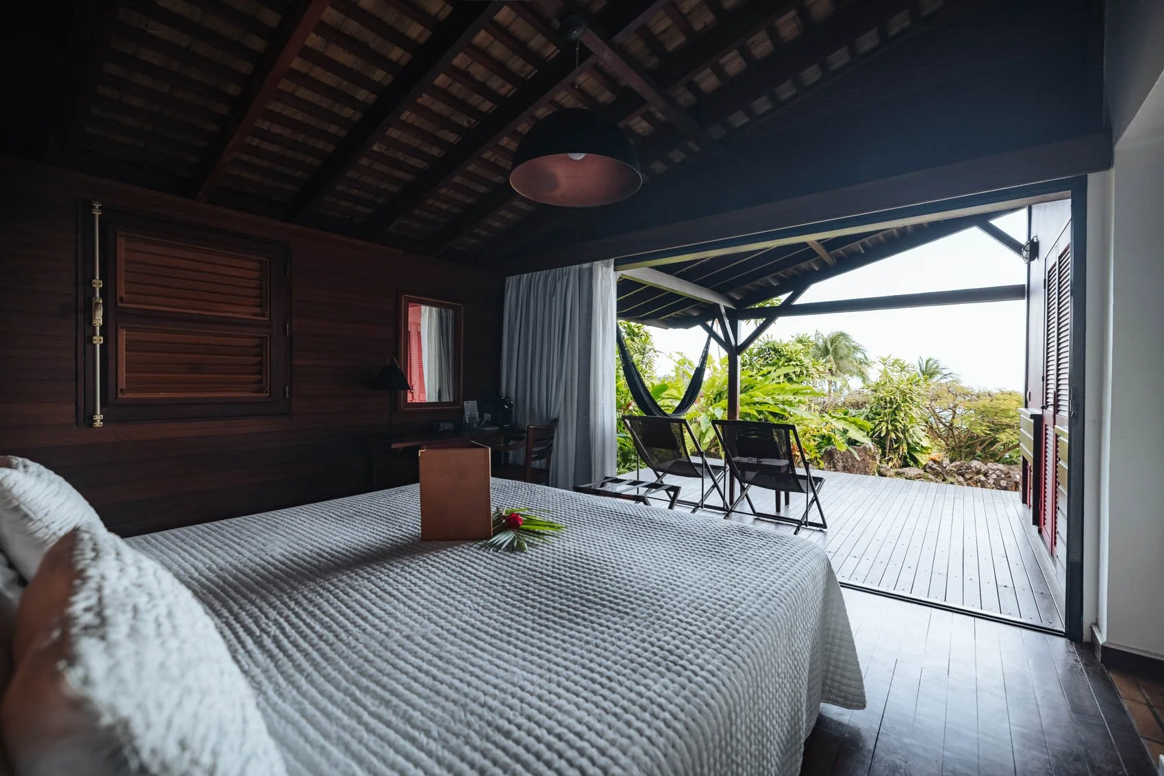 Hôtel Jardin Malanga Guadeloupe Basse Terre lodge cottage lit vue