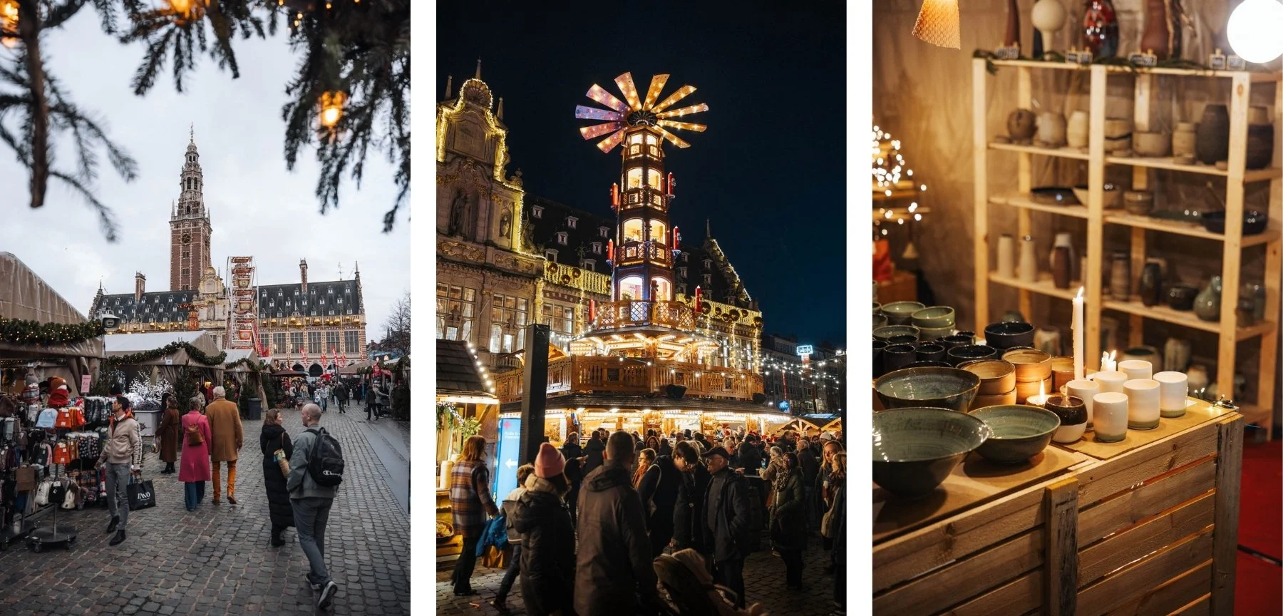 Louvain Leuven Belgique place Monseigneur Ladeuze marché de Noël