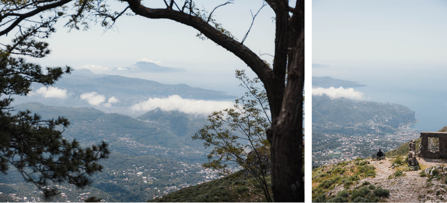 Côte Amalfitaine belvédère Monte Faito baie Naples Vésuve