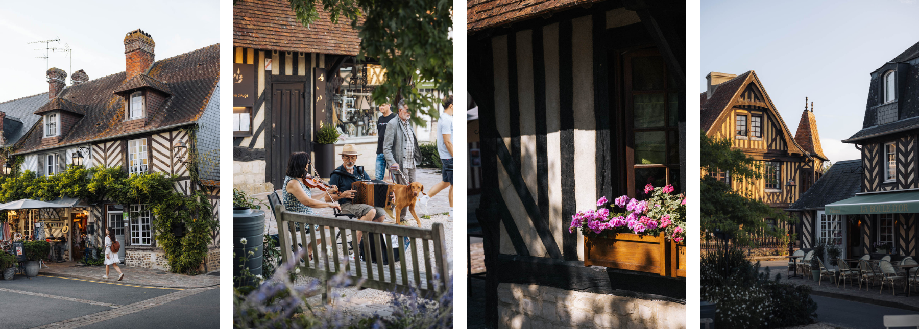 Week end Normandie Pays Auge Beuvron village maison colombages