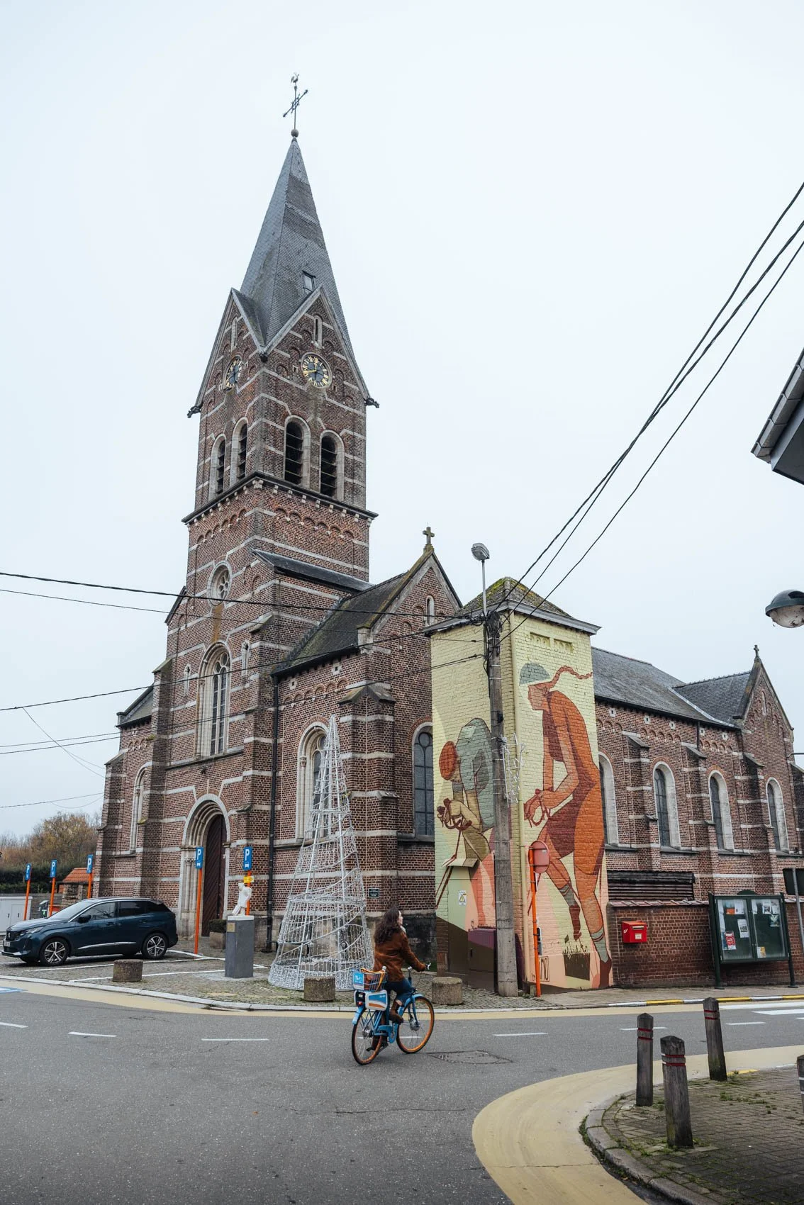 Louvain Leuven Belgique village vélo Blue bike