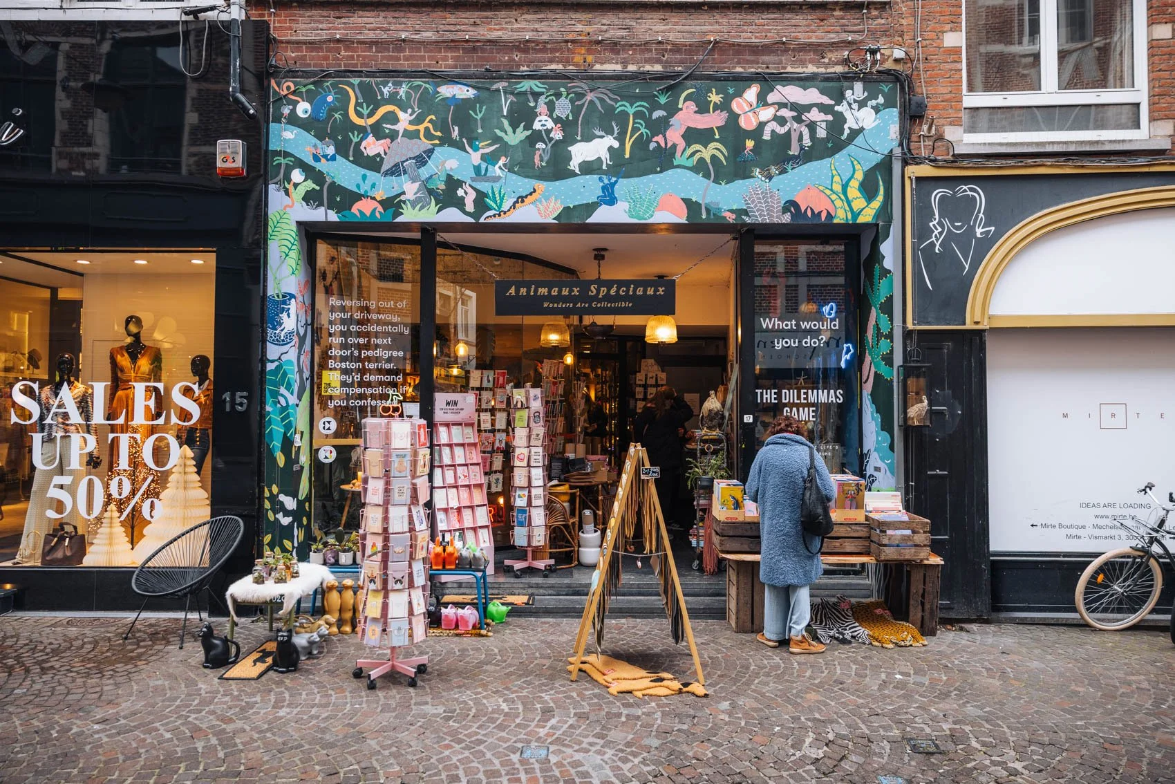 Louvain Leuven Belgique Mechelsestraat boutiques shopping