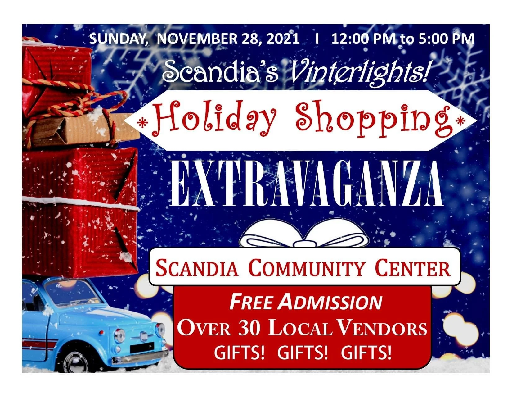 Best of Scandia  Shopping Extravaganza &amp; Vinterlights Festival this Sunday!