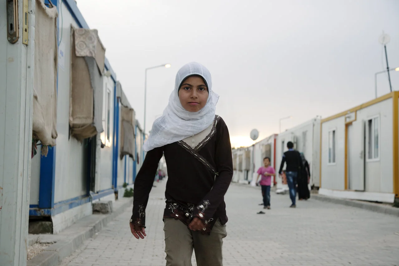 Syrian refugee girl