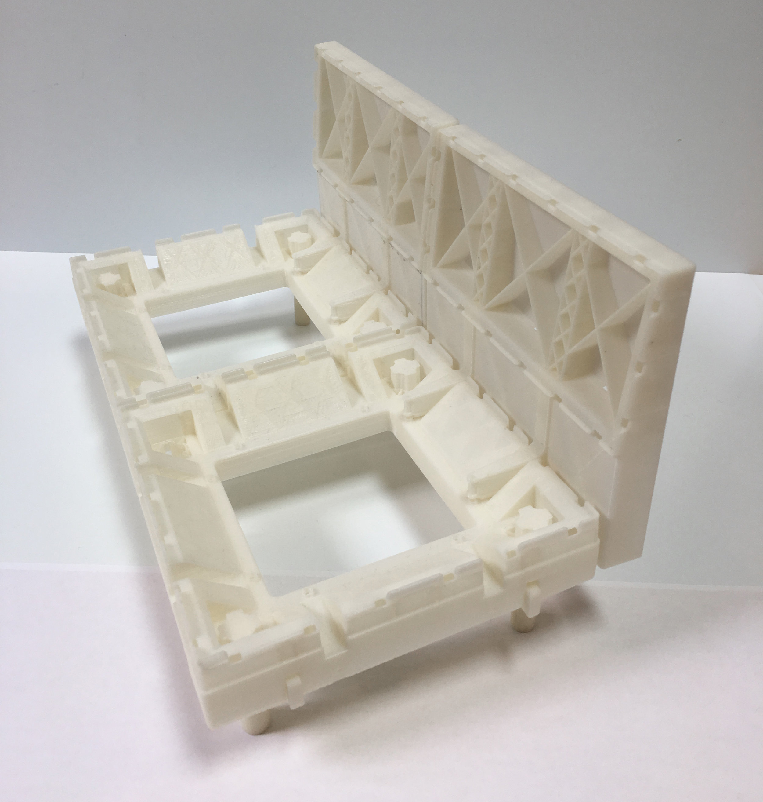  3D printed scale model of internal plastic components. 