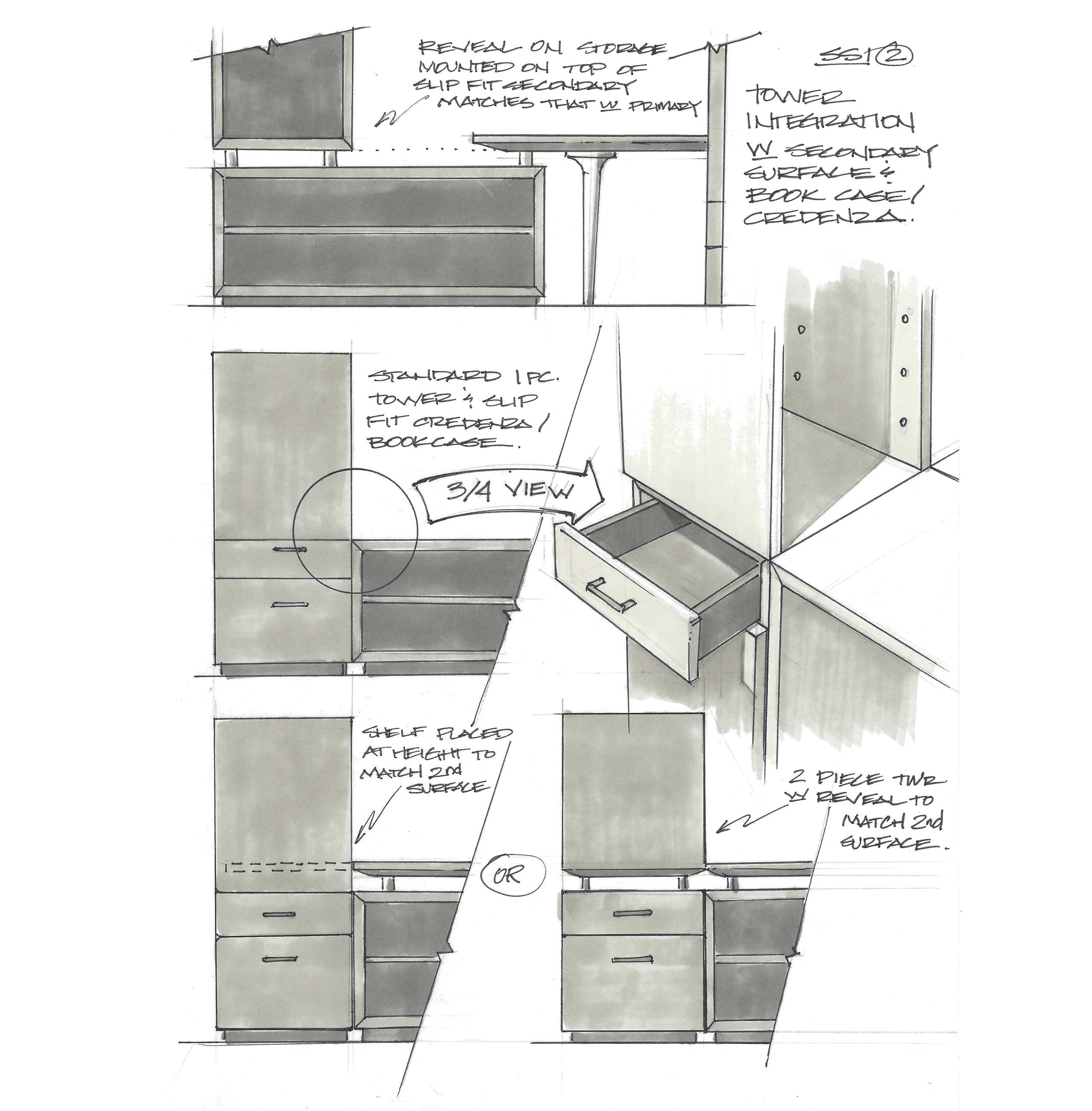  Development sketching. 