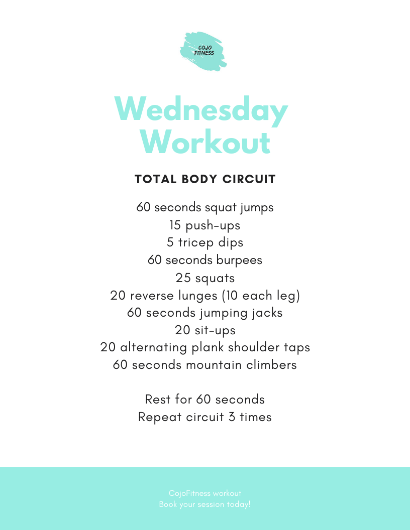 Workout Wednesday: Bodyweight Bootcamp Circuit Edition — Cojo Gets Fit