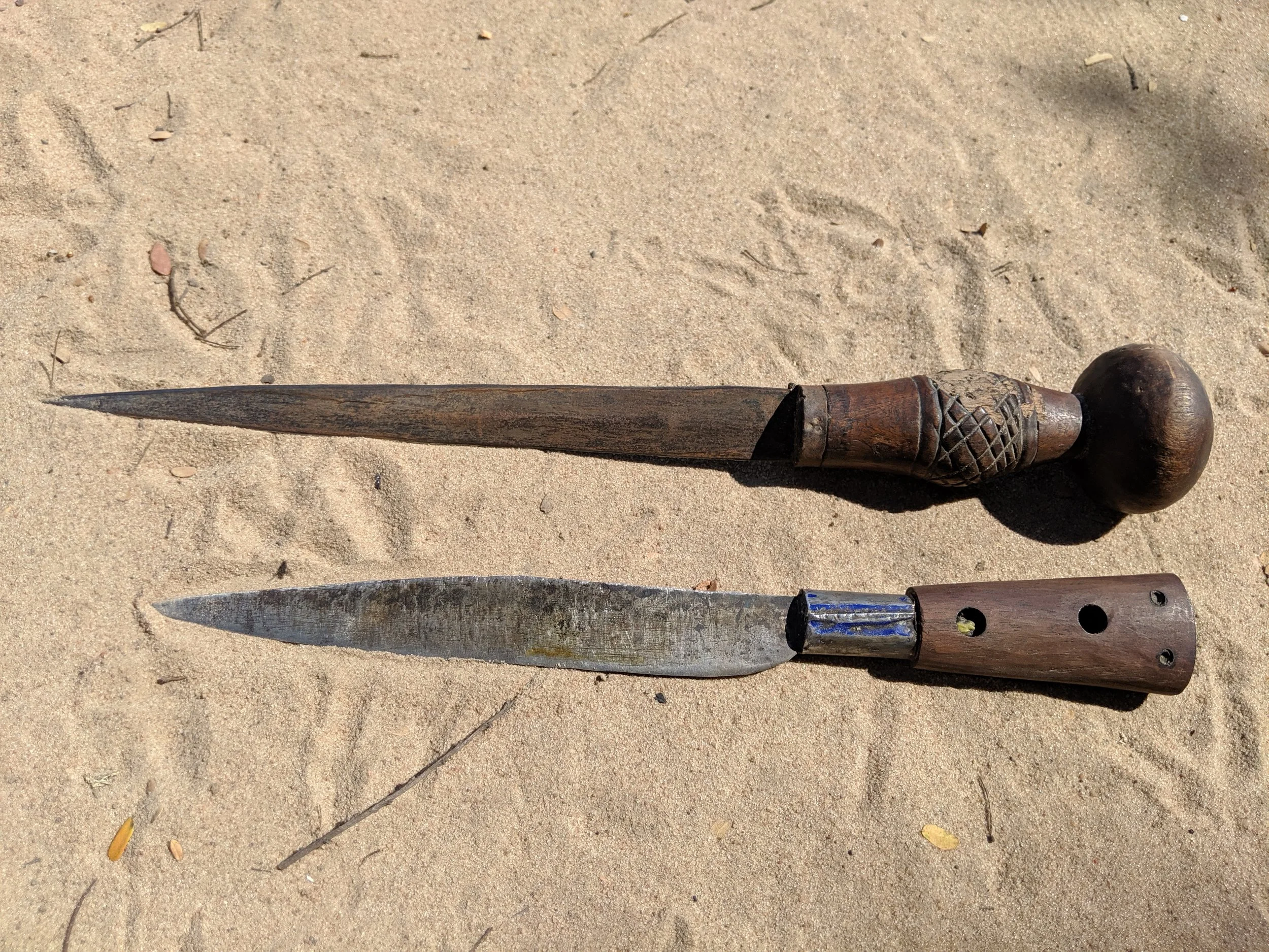 Two other styles that were roughly a foot long