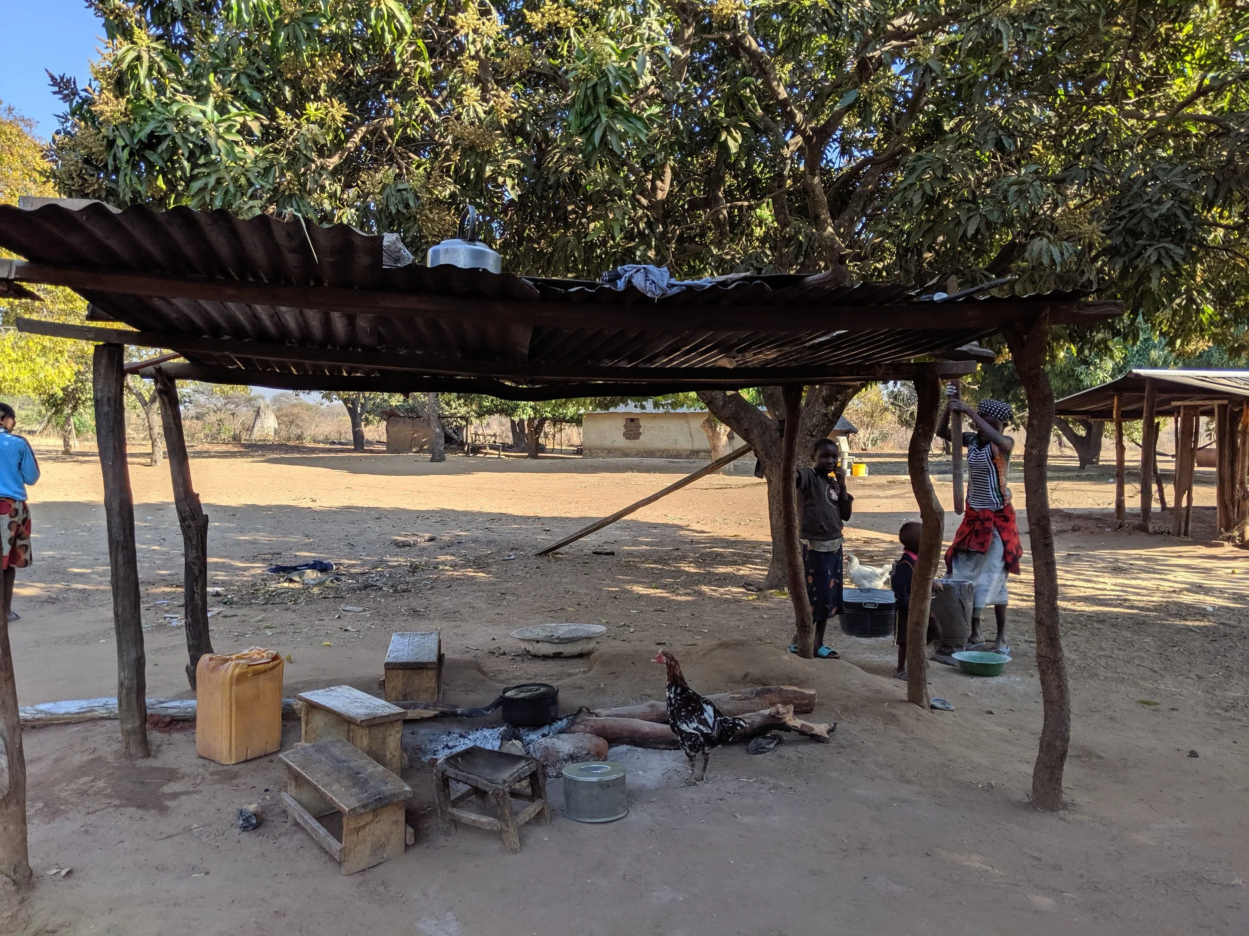 Charles's family's fire shelter