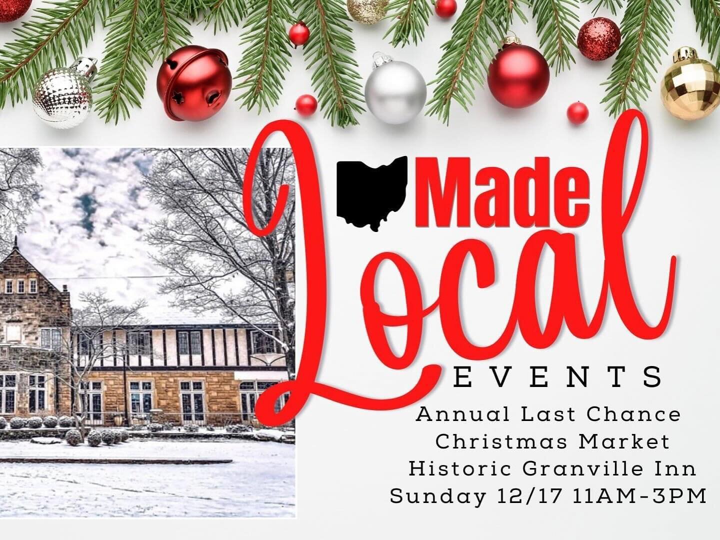 Final show of the year! You can find us @granvilleinn_ohio tomorrow with @madelocalohio from 11 am-3 pm. We&rsquo;re packing your favorite snacks, along with a variety of pre-assembled holiday gifts&mdash;helping you check off your shopping list! We 