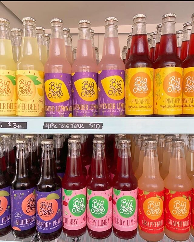 🥤Soda labels putting out those bright vibes we all need right about now. 📷: @bigjerksoda