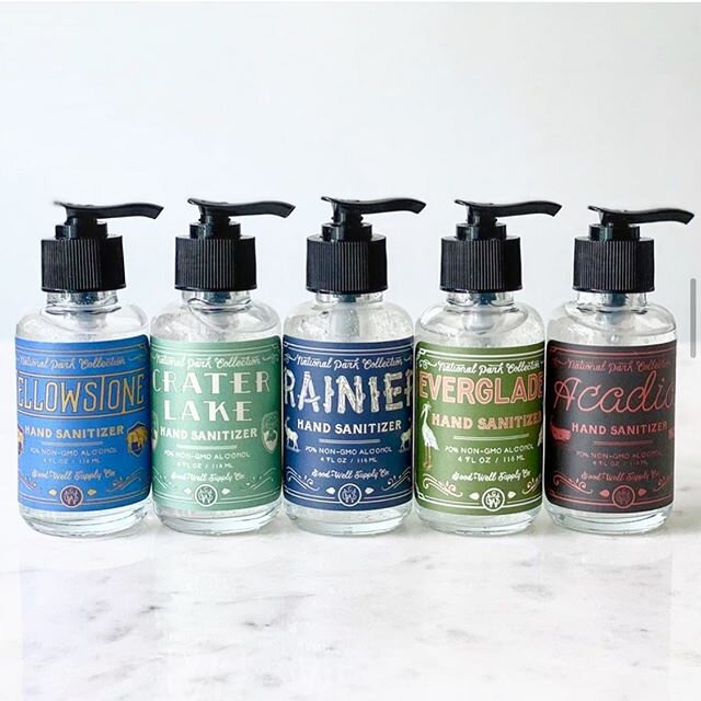 Hand sanitizer labels 👋🏼 📷 @goodandwellsupplyco