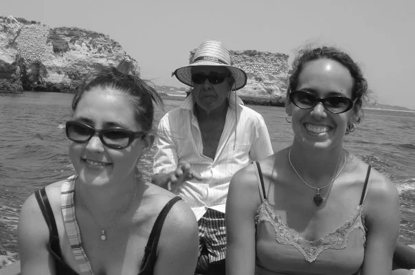 Myself (on the left) along with friend and colleague Lauren Radovich (on the right) exploring the Algarve in Portugal. (our guide is pictured in the middle)