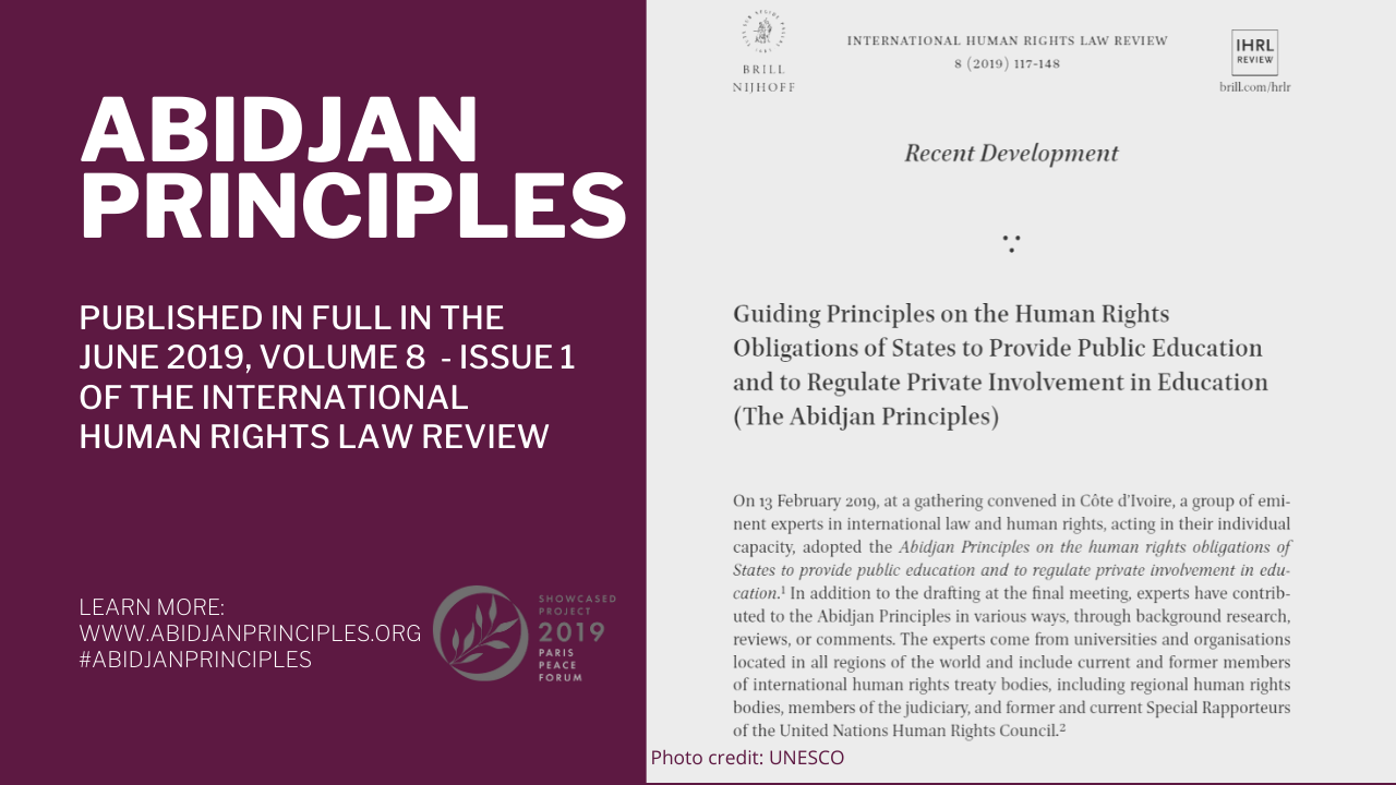 Official Recognition — The Abidjan Principles