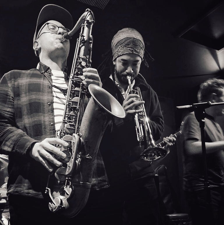 The Jam Session returns on Tues (!) April 18th @fluteandtankard . Look at this band&hellip;

Joe Northwood . sax
John Close . guitar 
@mpradomota . bass
@paolo.adamo.drums . drums

Come and join us from 8.30pm