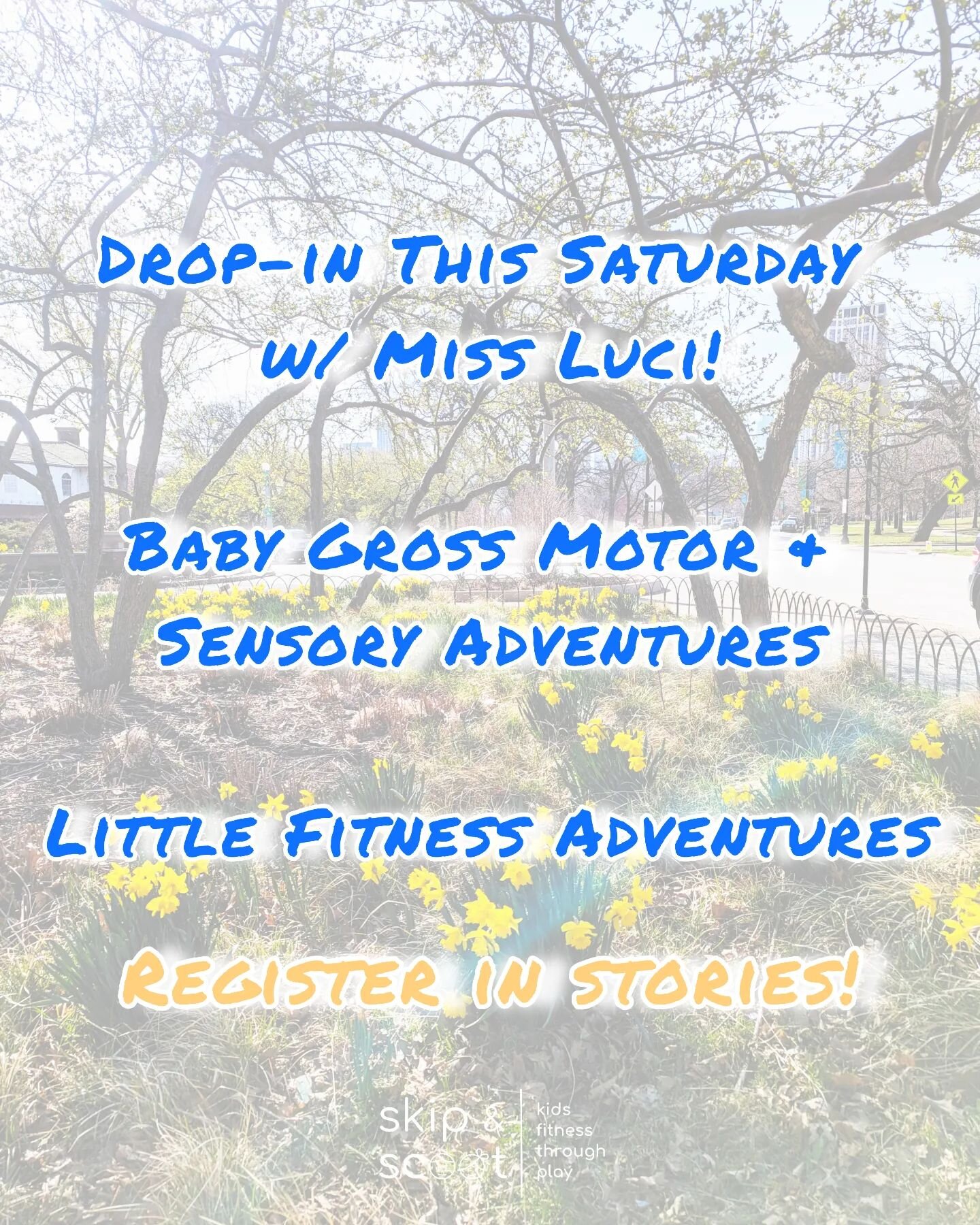 @Skipandscoot families, 

Come join me for baby class at 9:30am and toddler/ young child class at 10:30am in Lincoln Park! 🫶🏻 

Let's go! xx, Luci

#skipandscoot #chicagobirthdayparties #chicagokidsactivities #chicagooutdoors #chicagokidsclasses #c