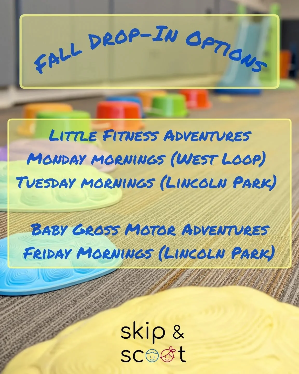 Pop in to play indoors with us! It's never too late with @skipandscoot! 

Happy Fall! 🍂🍁🎃

#skipandscoot #chicagofamilies #chicagomom #chicagomoms #chicagopreschool #chicagonannies #momsofchicago #chicagofamilyfun #chicagokidsclasses #chicagokids 
