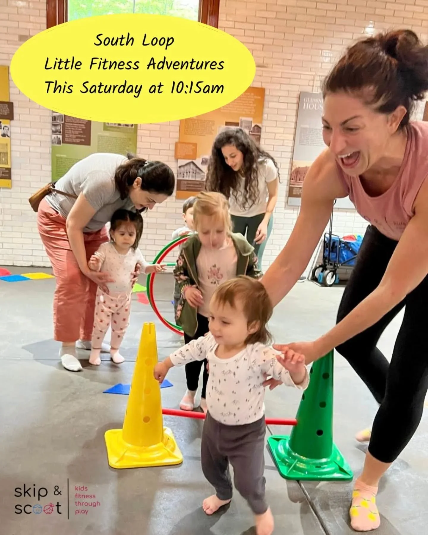 We're back in the #SouthLoopChicago THIS SATURDAY for a pop up class at the @glessnerhouse! Please sign up on our bio and stories! Spots are limited. 

This class will be taught by Miss Luci and is ideal for ages 1-4 years. Our South Loops are made p