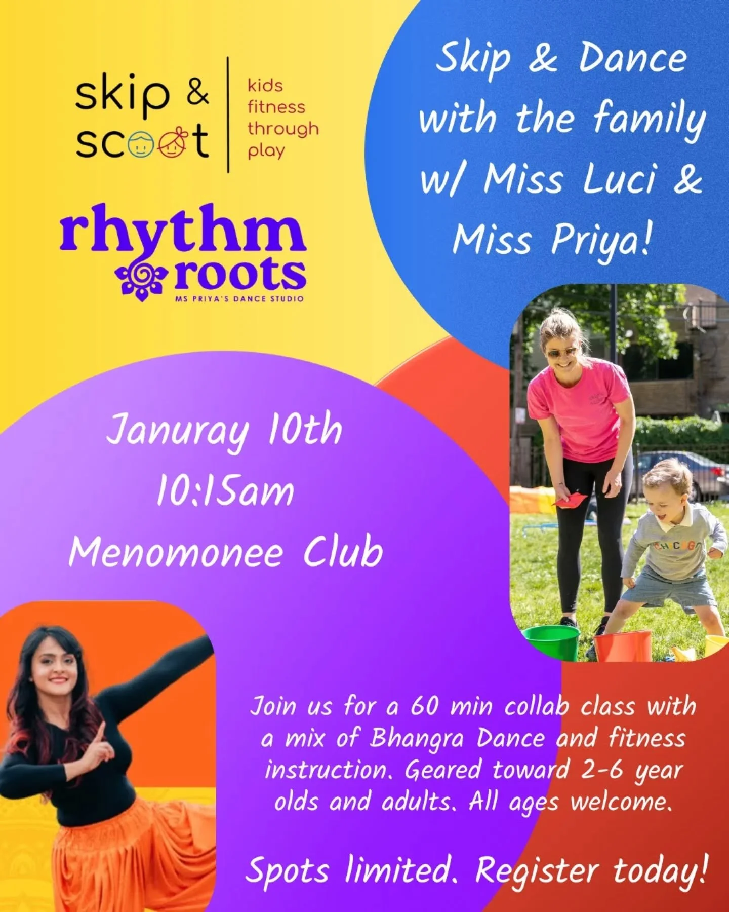 We are SOOOO excited about this event and have been anticipating the roll out!! It's going to be a special one friends-- I hope to see you there! 🫶🏻💃🏽💪🏻🤸🏼&zwj;♀️

We bring you kids fitness and Bhangra dance content from two local small women 