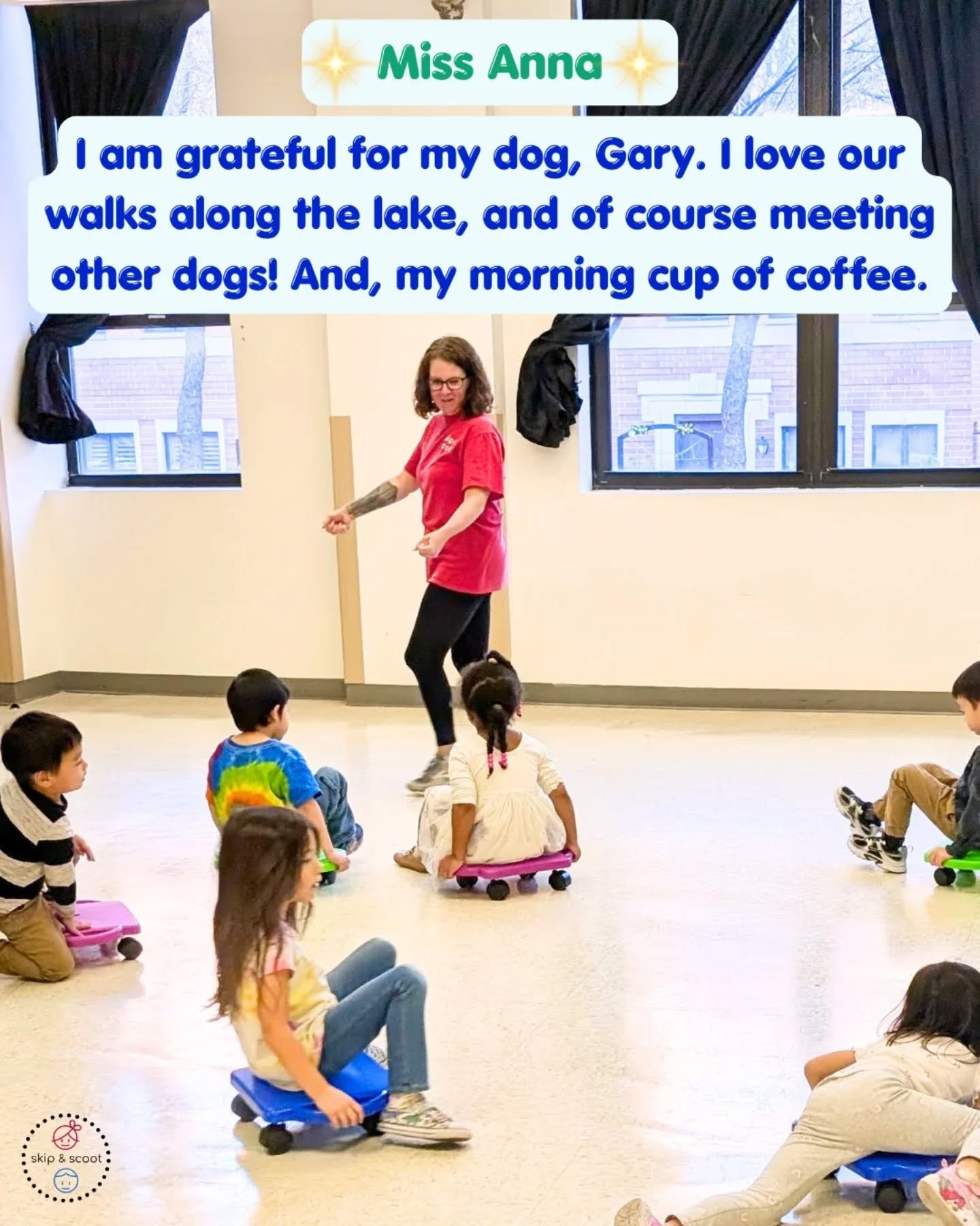 🐶🫶🏻💕☕ The little things may end up being the big things. We are SO grateful for you and your kind, gentle way with the kids, Miss Anna! They love you and so do we!

Catch Miss Anna and the rest of the team in our spring classes at www.skipandscoo