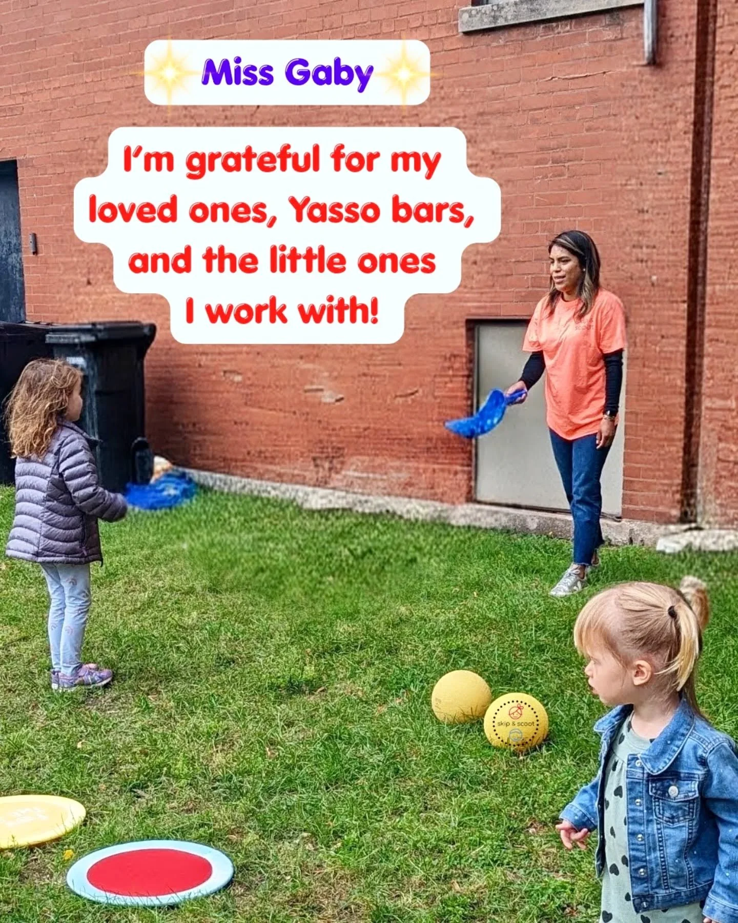 🍦 season is almost here! Or, some may argue, IT'S ALWAYS ICE CREAM SZN. 😂 What are you thoughts on this and @yasso bars?? 

We're so grateful to have you helping with our events and engaging the kids in beneficial gross motor games, Miss Gaby!! 🫶?