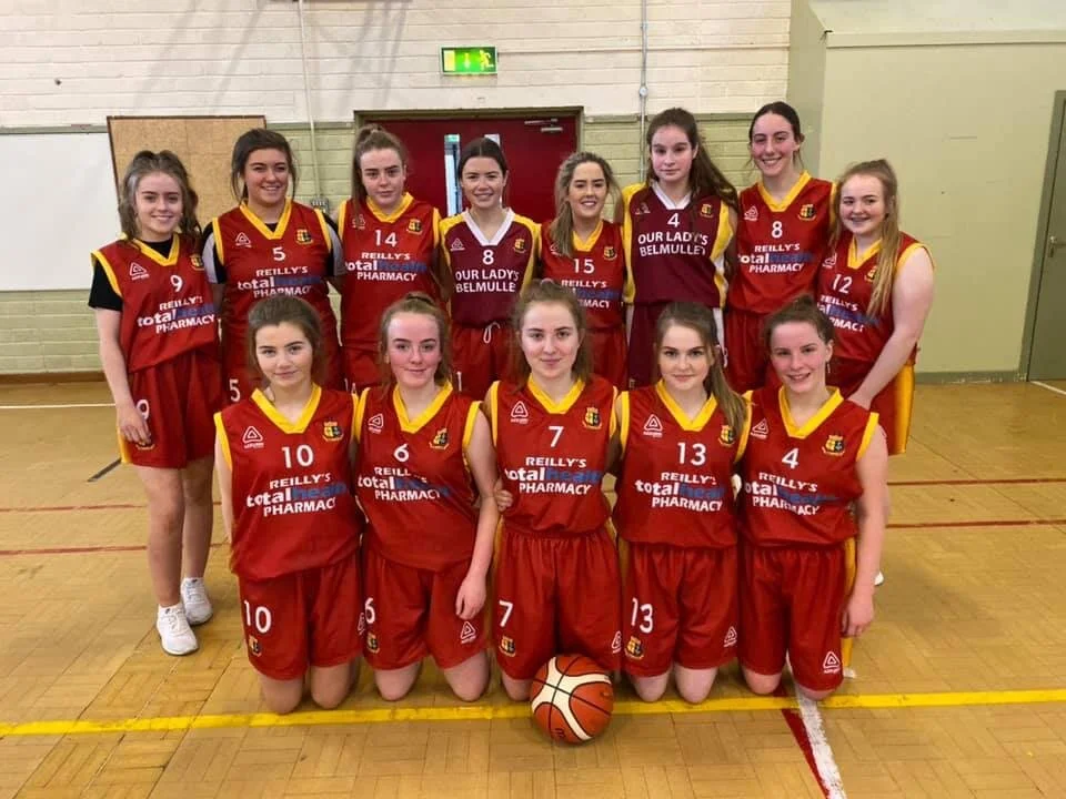 U19 girls' basketball team beat Westport's Sacred Heart School to finish top of the group.