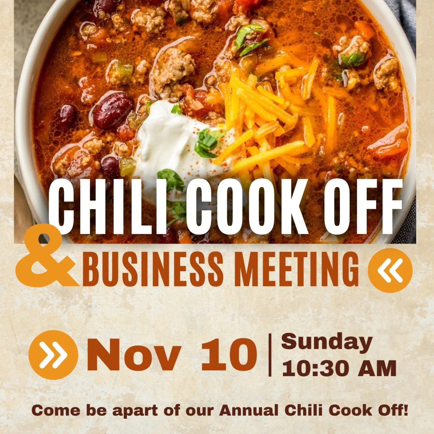 Chili Cook Off & Annual Business Meeting