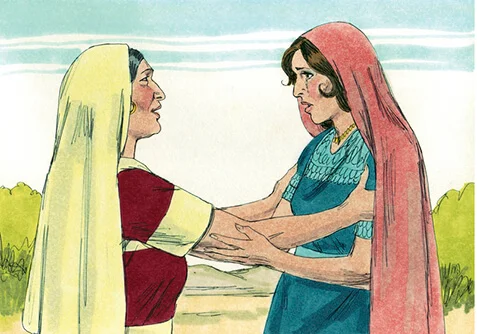Illustration of Ruth and Mother in law
