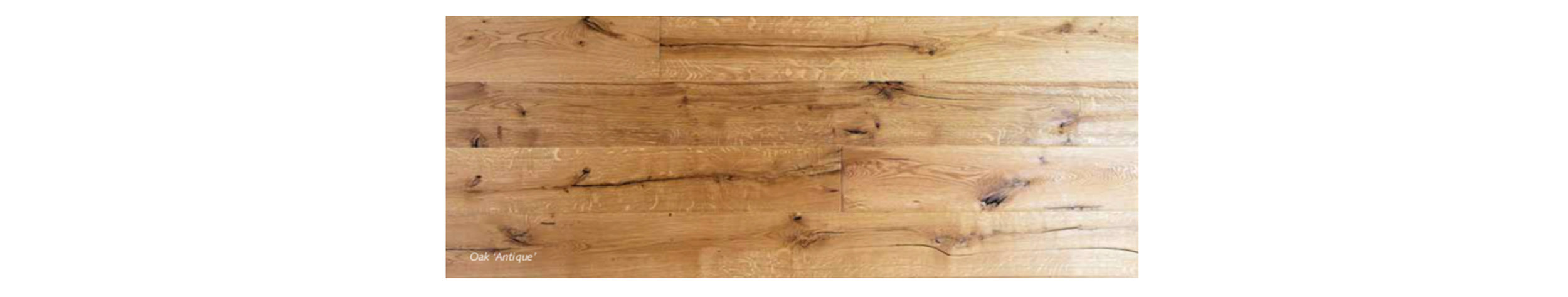 Antieke eiken houten planken vloer
