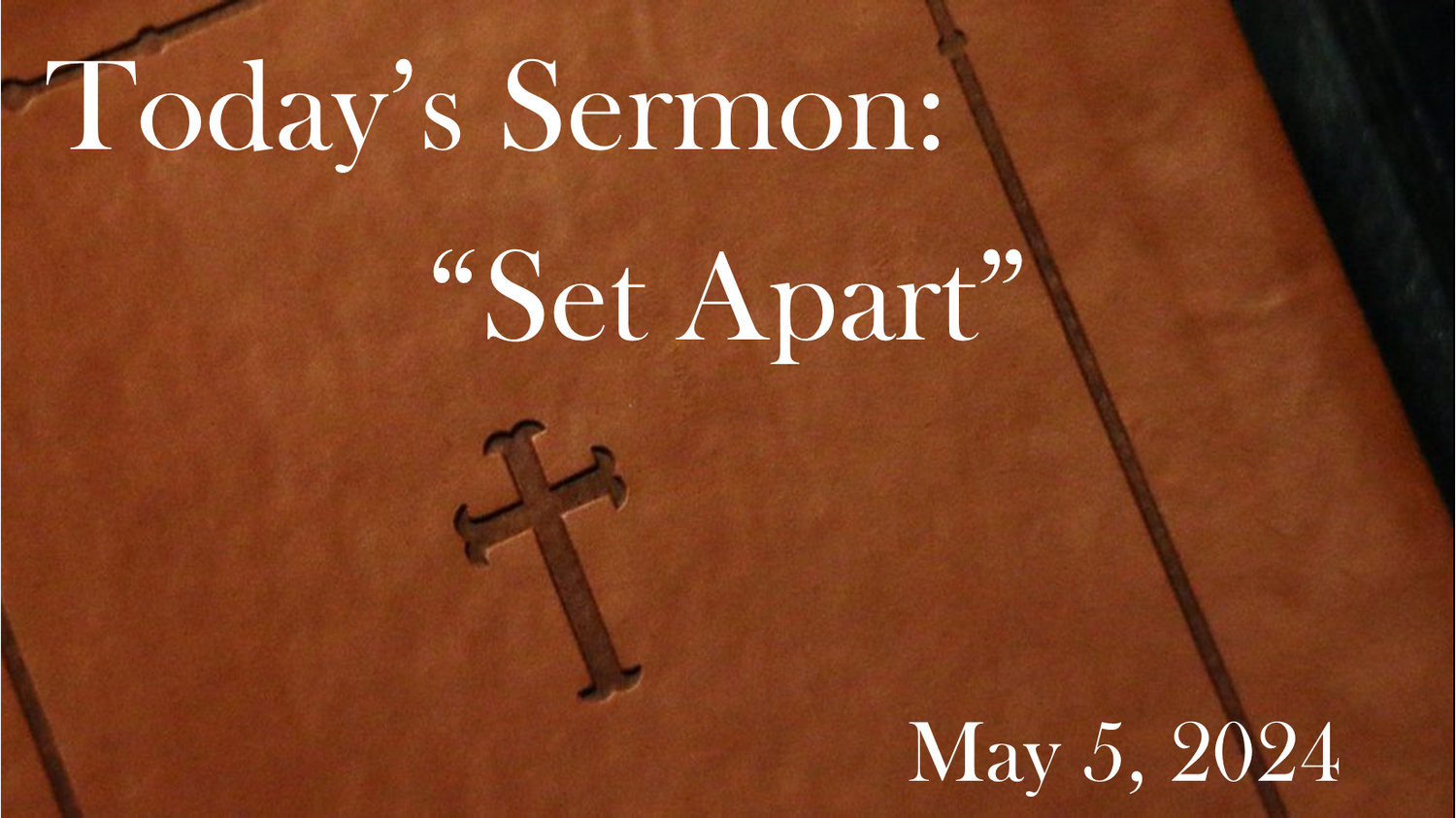 "Set Apart" episode artwork