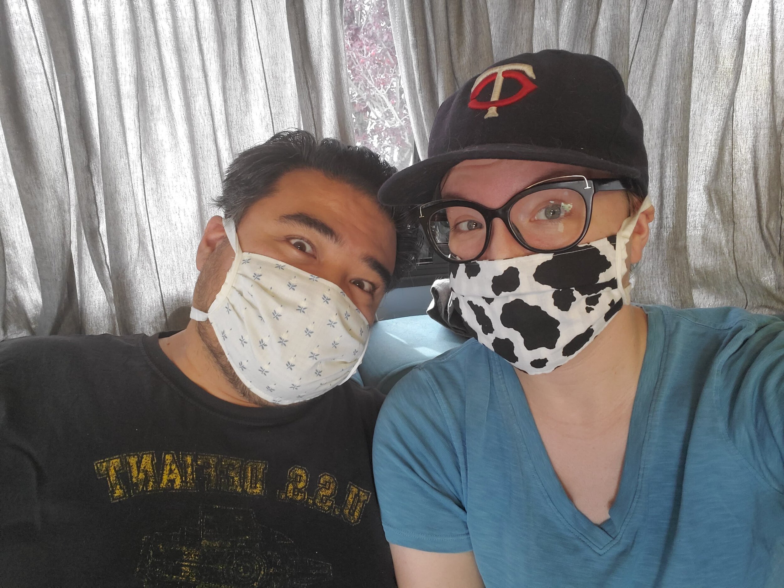 My mom made us masks
