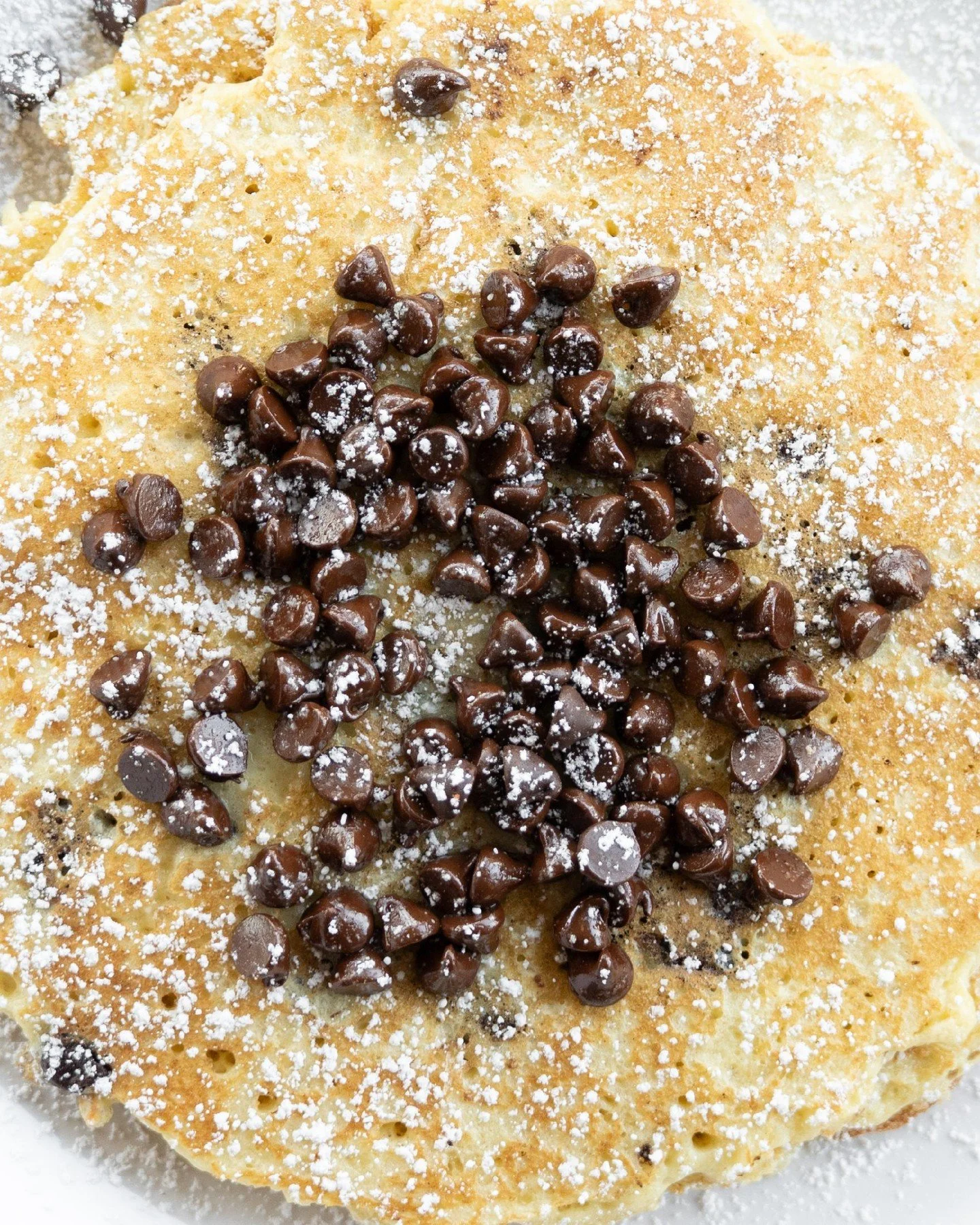There's nothing more you need in life than some fluffy Chocolate Chip Pancakes, whose with us? 🥞🍫🤩

Come grab a seat &amp; let us start your morning off right! We're here until 2PM.
