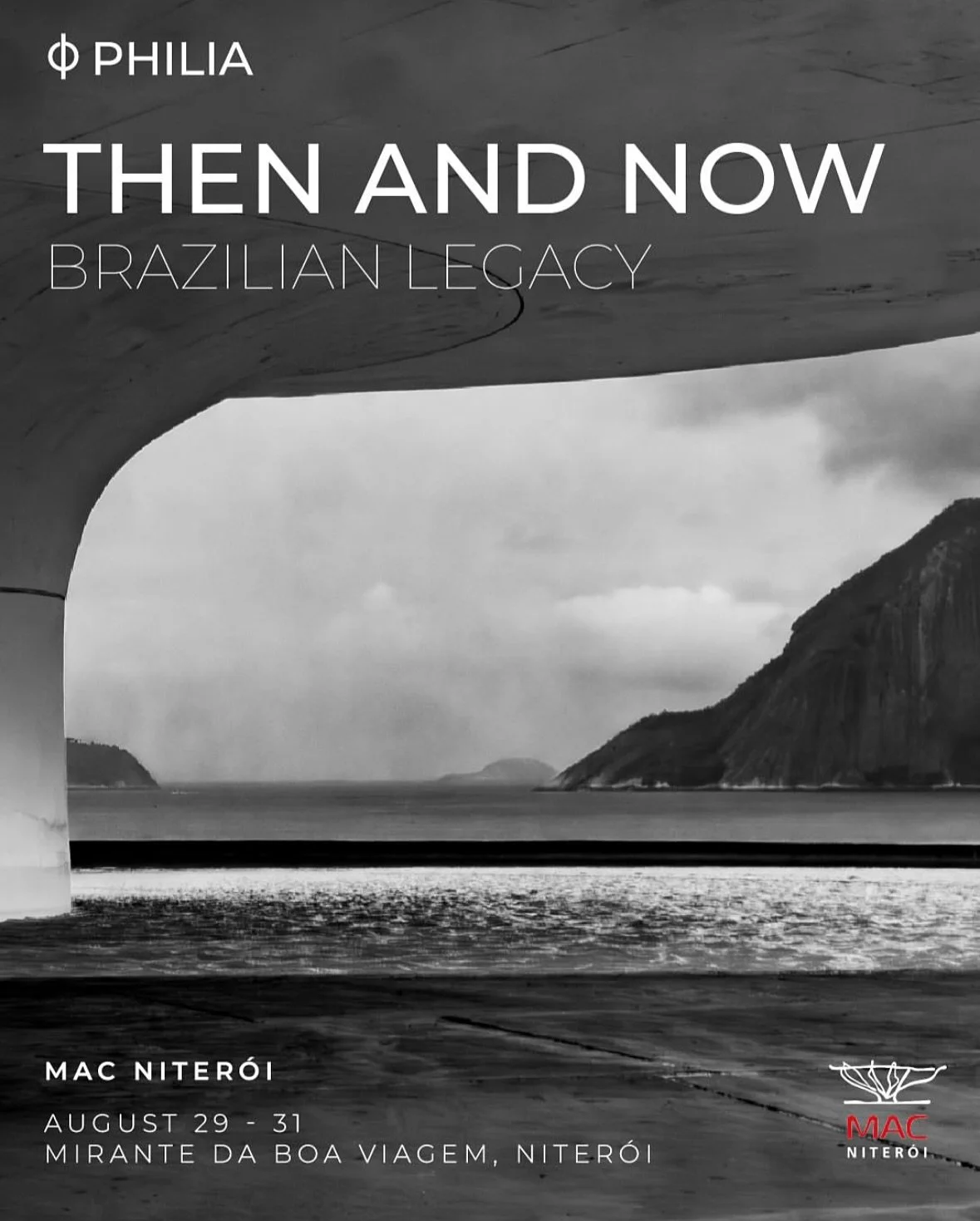 Orgulho de estar na exposi&ccedil;&atilde;o Then and Now &ndash; Brazilian Legacy da @galerie.philia no ic&ocirc;nico MAC Niter&oacute;i, projetado por Oscar Niemeyer.
From August 29 to 31, the museum will host this powerful exhibition - from the gre
