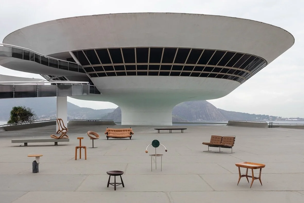 An almost surreal moment dropping off my work at MAC Niter&oacute;i, an Oscar Niemeyer landmark, for tomorrow&rsquo;s exhibition opening 🛸

MAC Niter&oacute;i presents Then and Now | Brazilian Legacy, one of the largest design exhibitions ever held 