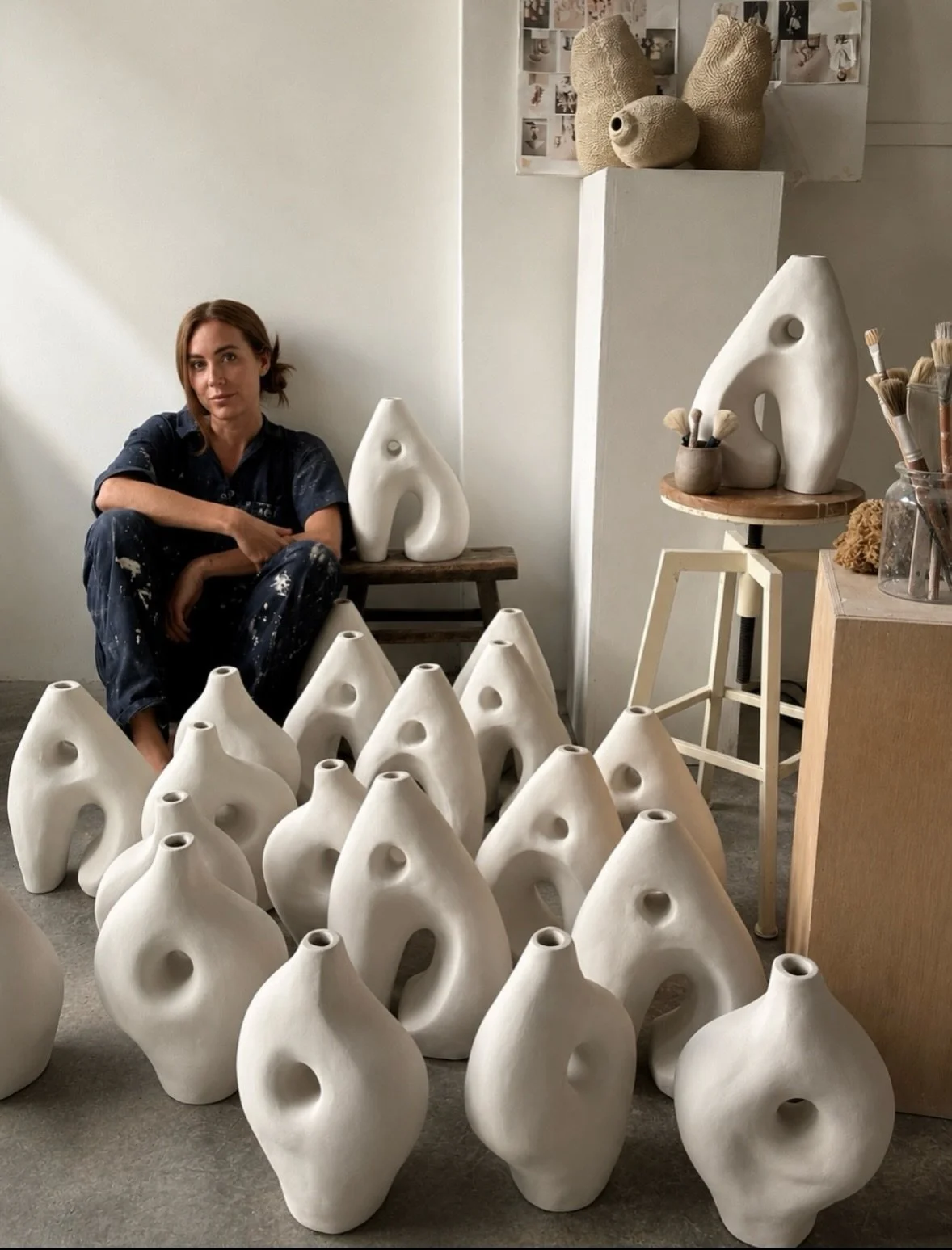 A glimpse into the making of a special order for @sofitelipanema, opening soon in the heart of Ipanema, Rio de Janeiro.

I&rsquo;m honored to collaborate once again with @anastassiadis &mdash;this time creating a series of handmade sculptural pieces 