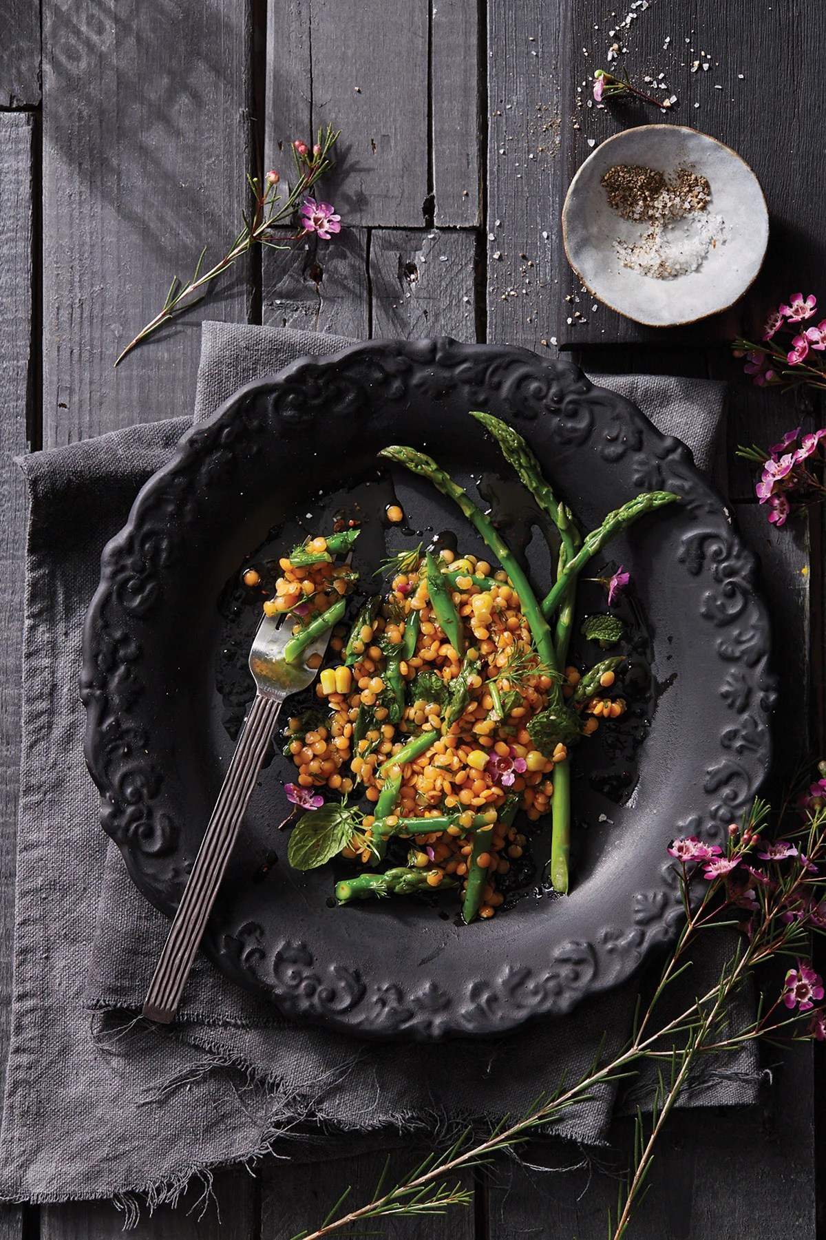 Lentil-Asparagus-Corn  Salad