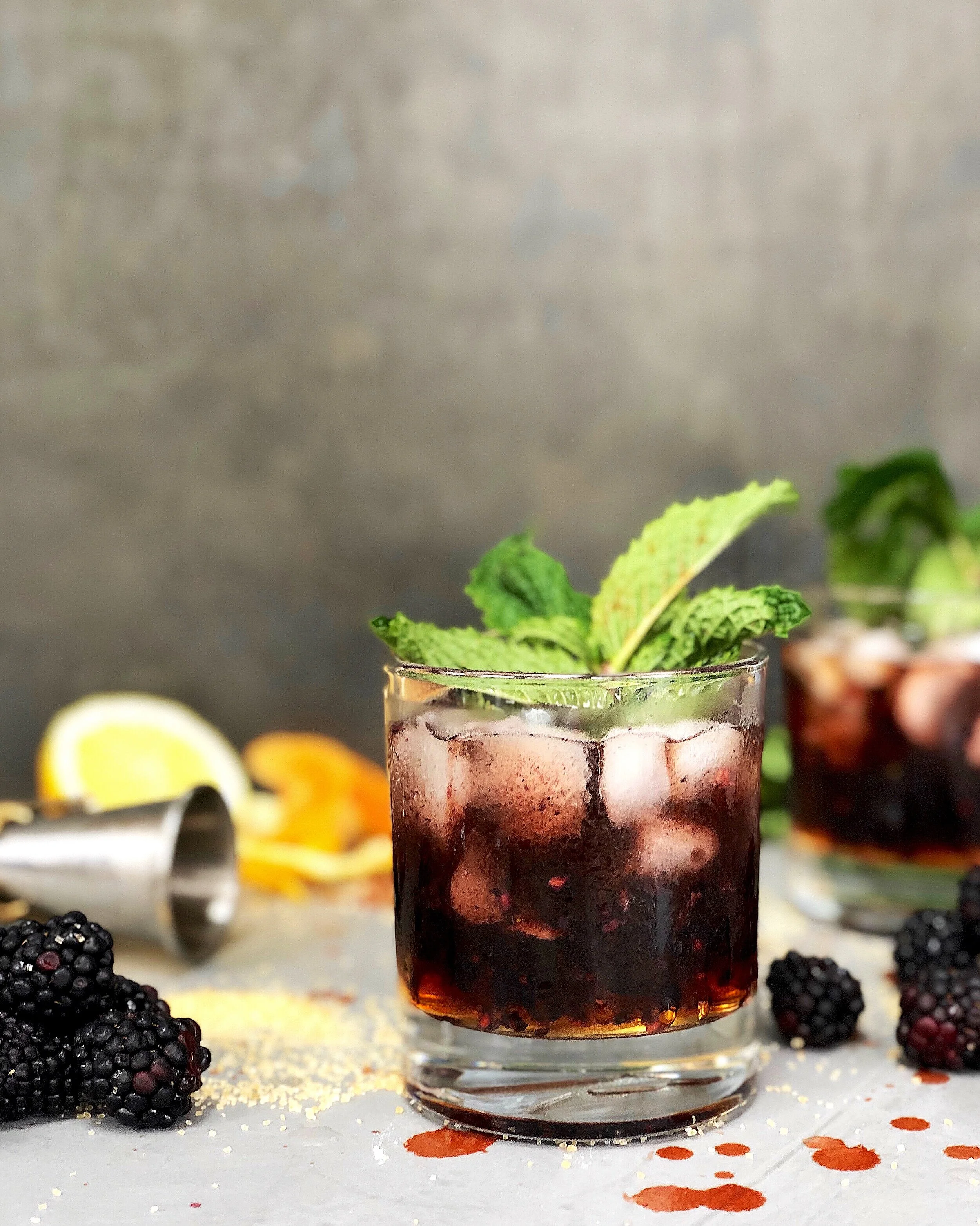 Alyssa McGrath's Blackberry Gin Shrub