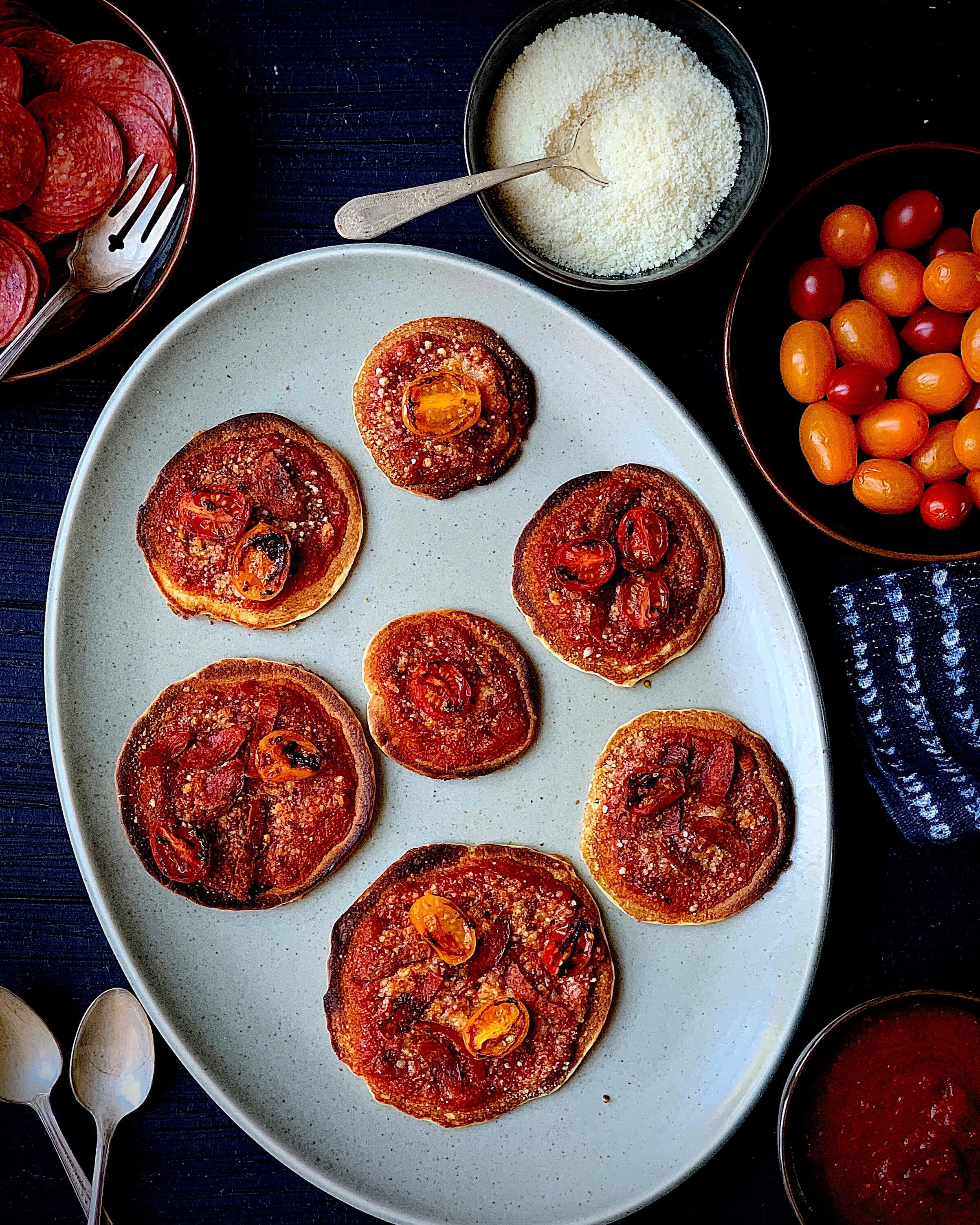 Kids in the Kitchen: Pancake Pizzas