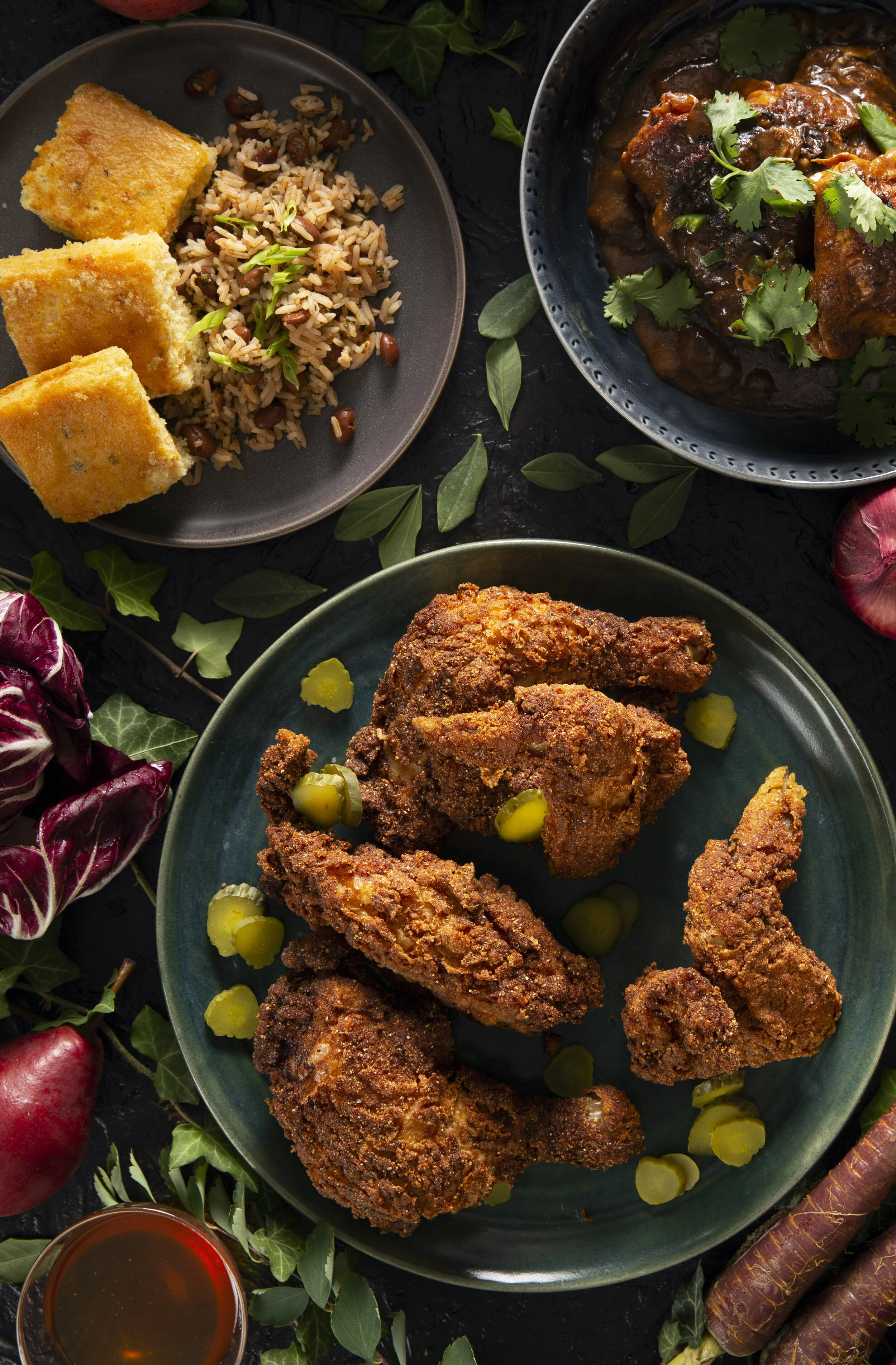 Cornmeal Fried Chicken with Wild Honey
