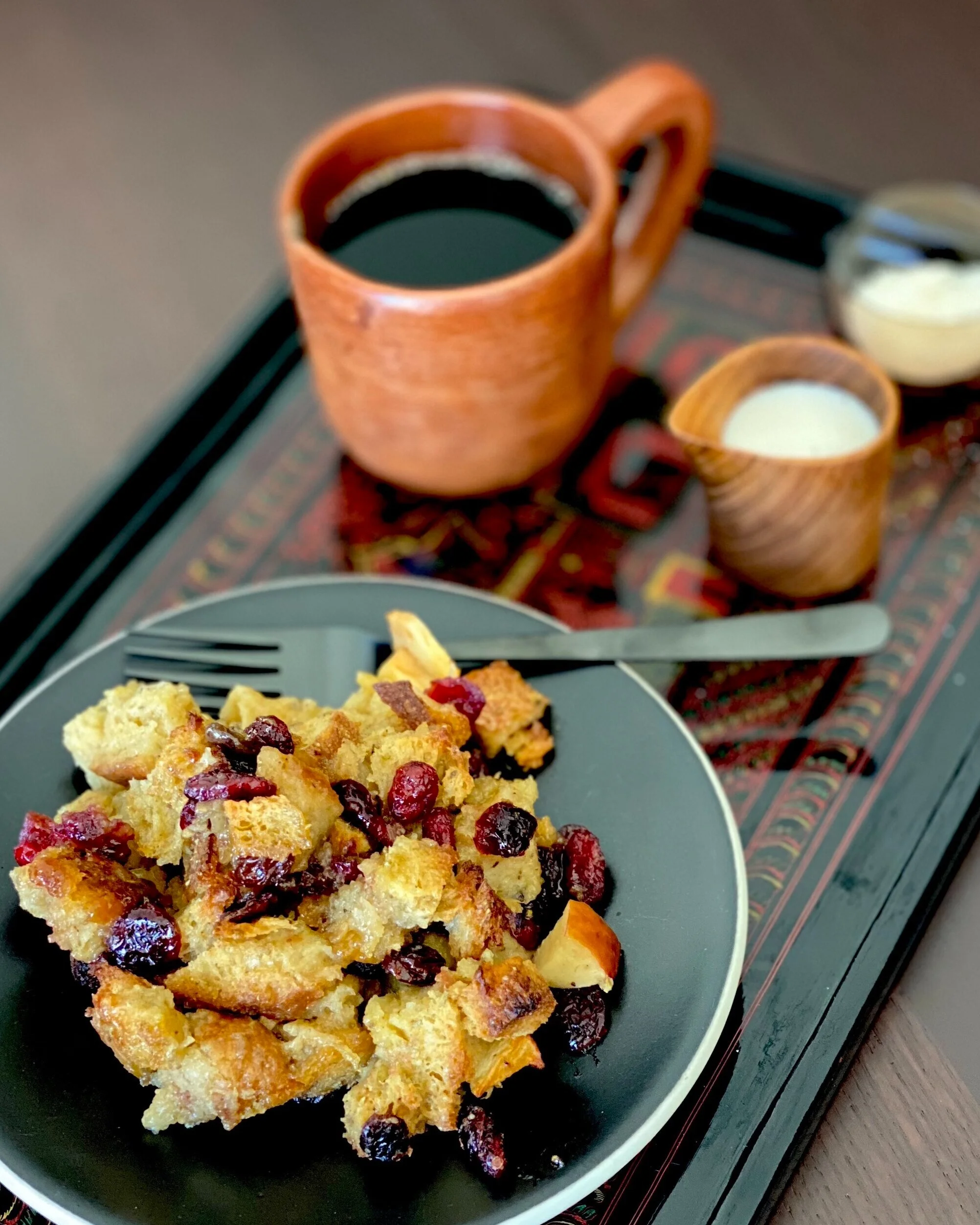 Orange Apple Bread Pudding