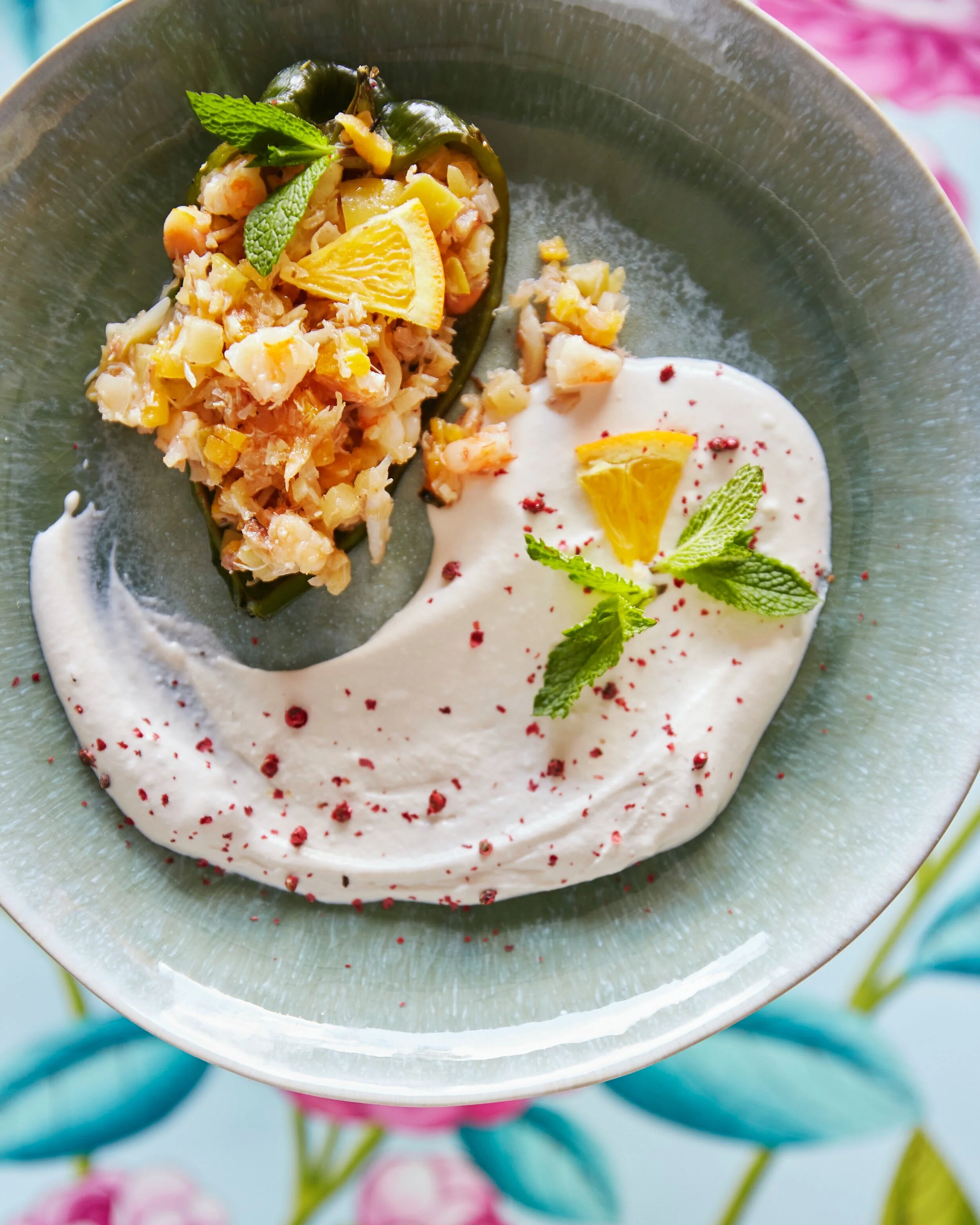 Peak Summer: Seafood Stuffed Poblano Peppers